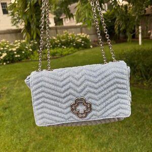 Maje Women's Blue and Silver Bag